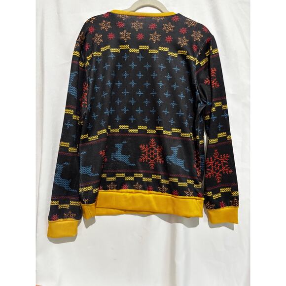 Shhhhhh Among Us Ugly Christmas Sweater Sz L Anime Mens Digi Retro gamer - Picture 7 of 8